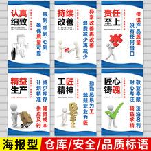 5s 6s 7s管理标语工厂品质仓库标识牌企业生产车间文化墙海报
